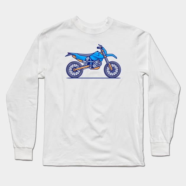 Motocross Bike Long Sleeve T-Shirt by Catalyst Labs